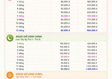 Bảng Giá Bảo Mẫu Tại Nhà & Chăm Sinh Tại Viện 2026